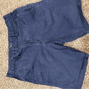GAP Men's Deep Blue Flat Front Shorts